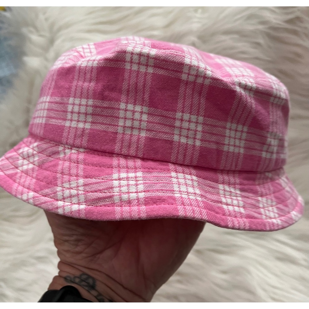 Kanakuike Pink Palaka Bucket Hat Girls XS